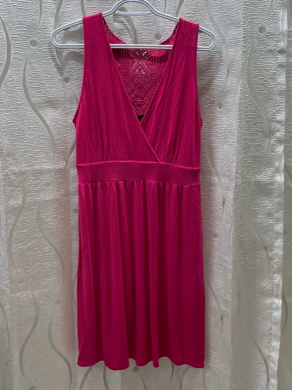 George Hot Pink Sleeveless Midi Dress